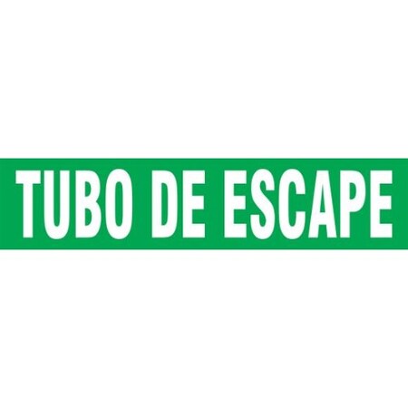 Accuform SPANISH PIPE MARKER TUBO DE ESCAPE SHRPK310STF SHRPK310STF